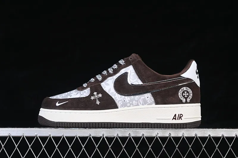 All categories Nk Air Force 1 Air Force series Nk Air Force 1 Low Air Force low top Nike Air Force 1'07 Low Crow Heart joint light chestnut suede Air Force 1 low top casual sneakers SY1388-010